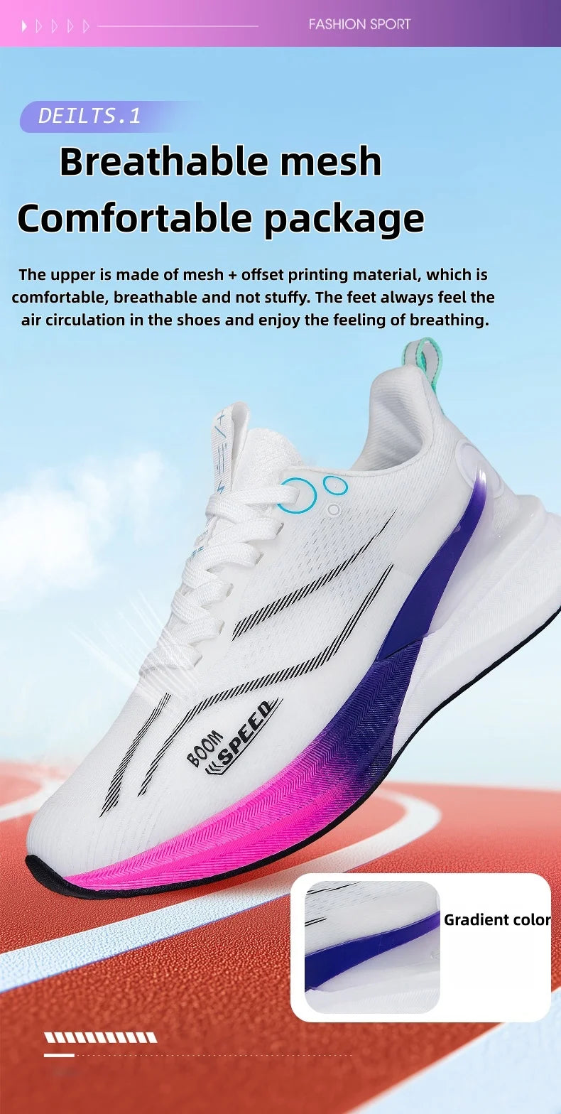 2025 Men's And Women's Professional Carbon Board Marathon Running Shoes Shock Absorption Ultra-light Stable Support Sports Shoes