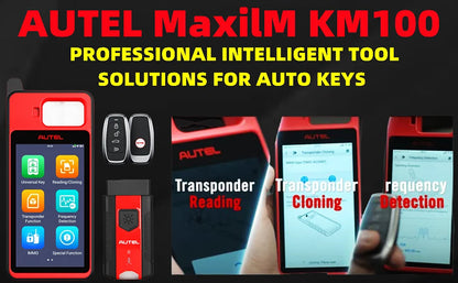 Autel MaxiIM KM100 Key Fob Programming Immobilizer Tool 2PCS Autel IKEY 60s Key Generation IMMO Key Learning on 99% Car KM100X