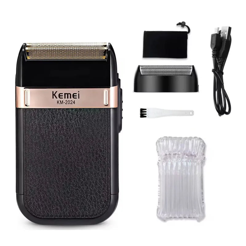 Kemei Men's Electric Hair Trimmer USB Charging Cordless Hair Clipper Reciprocating Twin Blade Beard Shaver KM-2024 KM-034 Kit