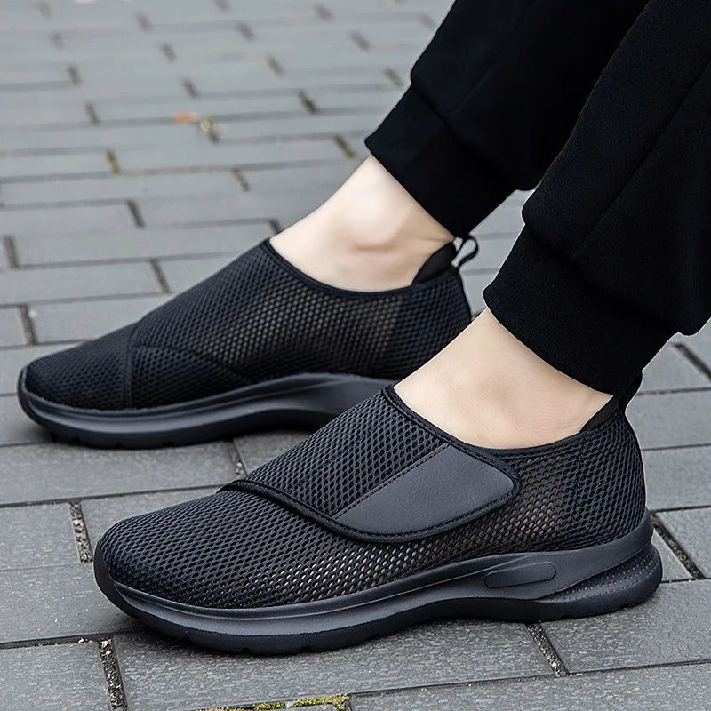 Man Women Orthopedics Wide Feet Swollen Walk Casual Shoes Unisex Thumb  Adjusting Soft Comfortable Diabetic Shoes Black 36-46