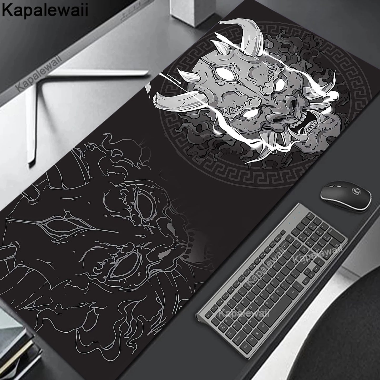 Oni Mouse Pad Gaming Mousemat Large Desk Mat Pc Gamer Accessoires Mousepad Speed Keyboard Pads XXL 900x400 Keyboard Mousepad