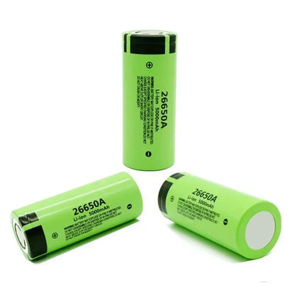 *-high-quality 26650 battery 5000mAh 3.7V 50A lithium-ion rechargeable battery, suitable for LED flashlights+chargers and DIY*.;