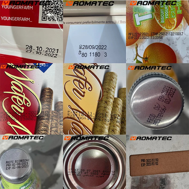 Include cartridge: S1730 12.7MM printing gun batch coding machine logo code printer expiry date portable handheld inkjet printer