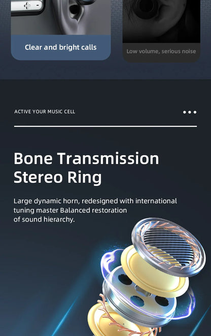 Ks15 Bluetooth Earphone Neck Mounted Wireless Headset With High Power Sound Conduction And Long Battery Life