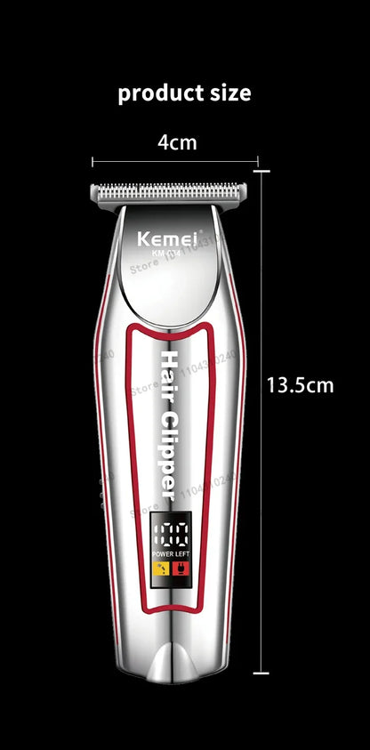 Kemei Men's Electric Hair Trimmer USB Charging Cordless Hair Clipper Reciprocating Twin Blade Beard Shaver KM-2024 KM-034 Kit