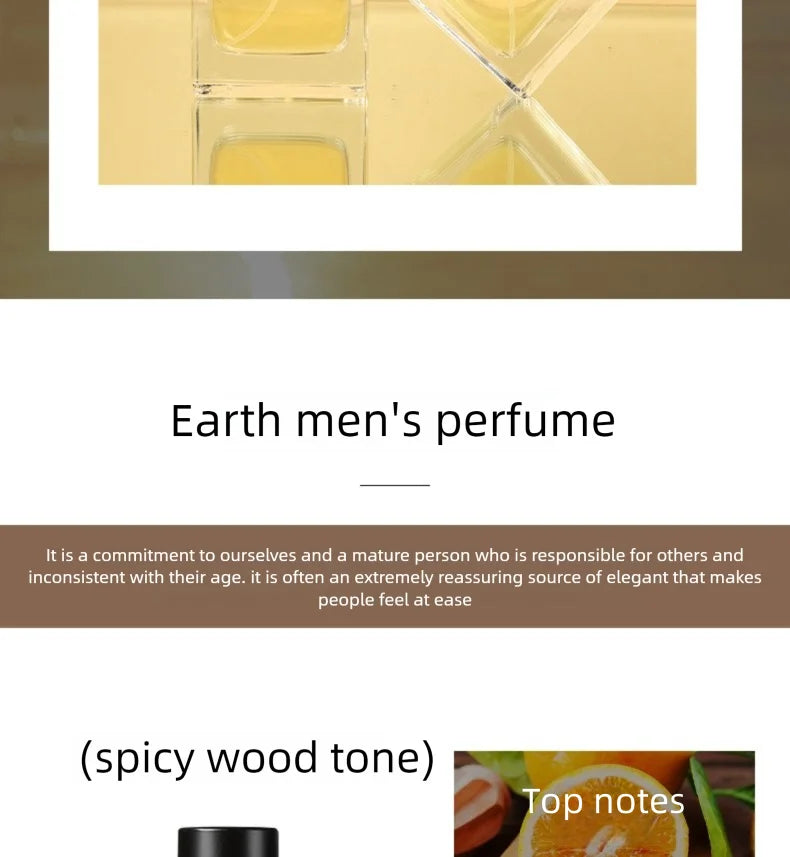 Pheromones Perfume For Men  Earth Fresh Long Lasting Fragrance High End Woody Aromatic Cologne Spray Natural Scent Parfume