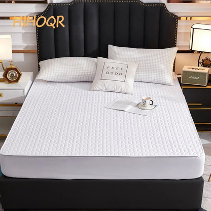 Waterproof Thicken Mattress Pad Protector Skin-Friendly Durable Fitted Sheet Bed Cover Latex Mat Cover 120x200 150x200 180x200