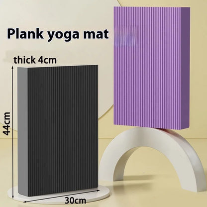 Tapis de yoga épais antidérapant, tapis de gymnastique, tapis d'entraînement antidérapant pour la maison, roue abdominale, coudières, renforcement musculaire du tronc