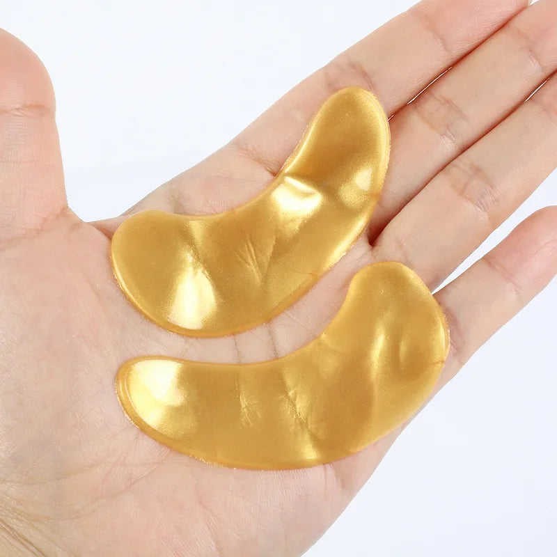 Gold Moisturizing Crystal Collagen Eye Mask Anti-Wrinkle Anti Aging Fade Dark Circles Skin Care Patch Dilute Fine Lines Mask