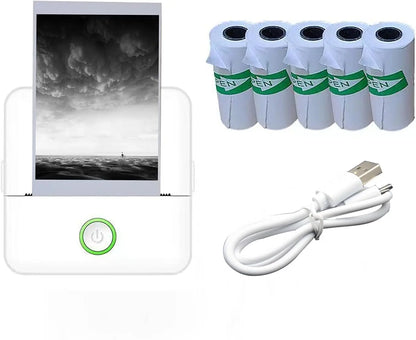 X6 Mini Pocket Sticker Printer Bluetooth Wireless Connection Portable Sticker Maker for Learning Note Journal DIY Work and Photo