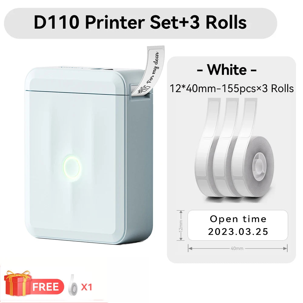 Niimbot D11 D110 D101 H1S Mini Thermal Printer Pocket Label Maker USB Bluetooth Label Stick Printer Inkless DIY Name Price Tag