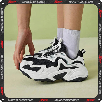 Xtep Skateboarding Shoes Non-Slip Wear-Resistant Casual White Couple Skate Sneakers Male Female Luxury Brand Shoes 881219319851