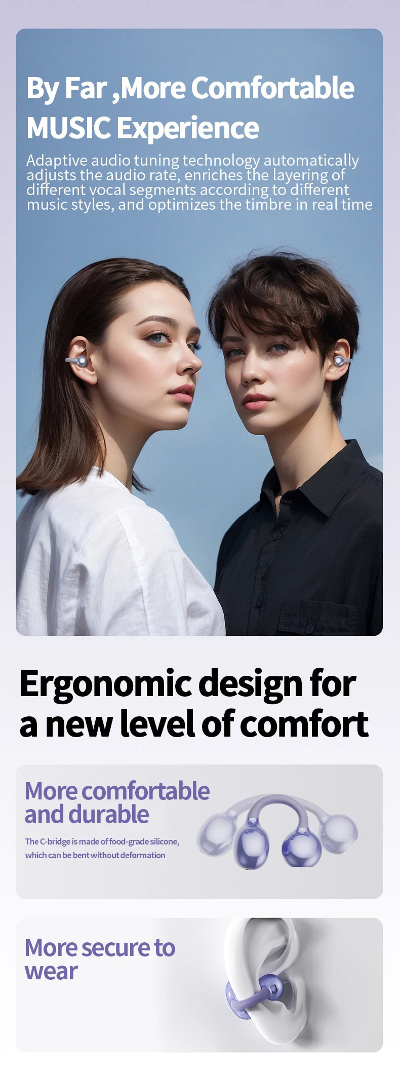 New Sport Earclip Wireless Headphone Bluetooth Earphone audífonos bluetooth inalámbrico Gaming LED Display for xiaomi huawei