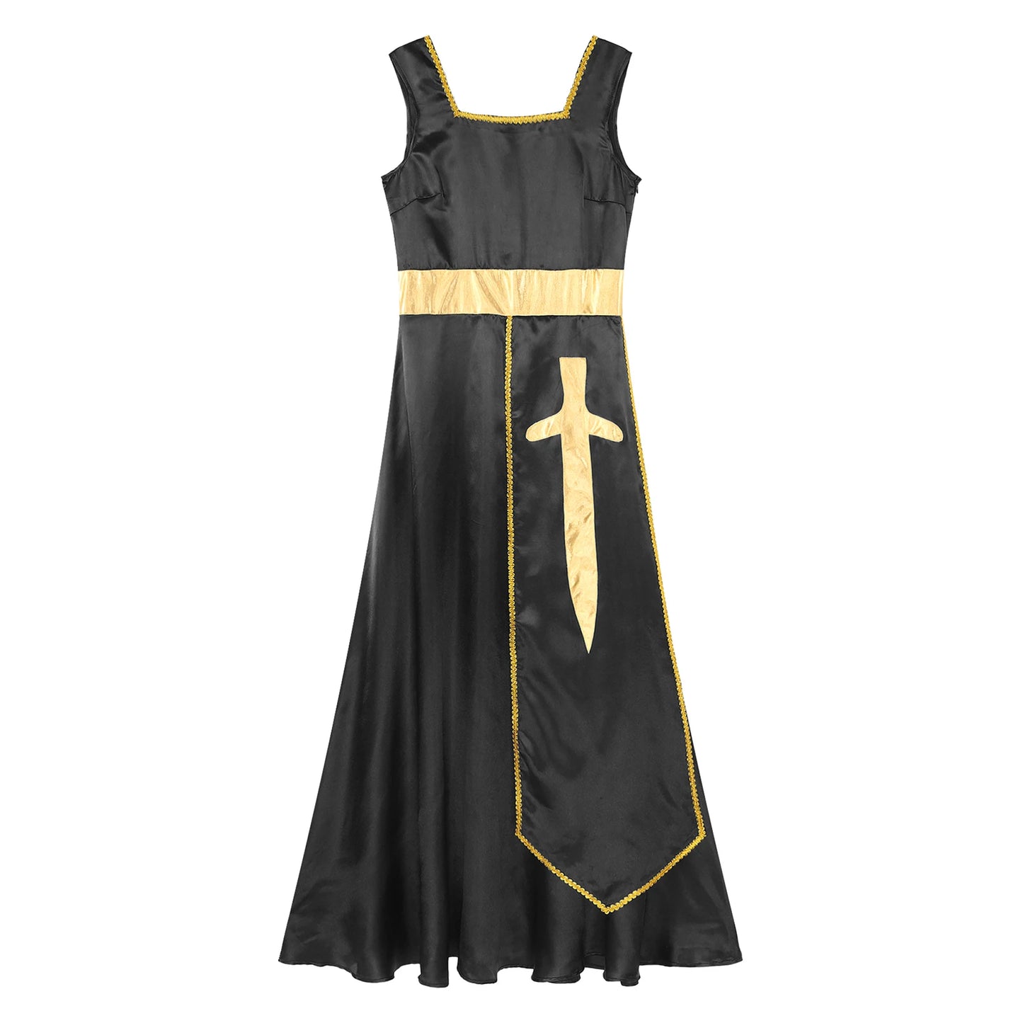Women Robe Praise Lyrical Dance Dress Church Choir Worship Liturgical Performance Costume Sleeveless Tunic Gown Dancewear Clothe