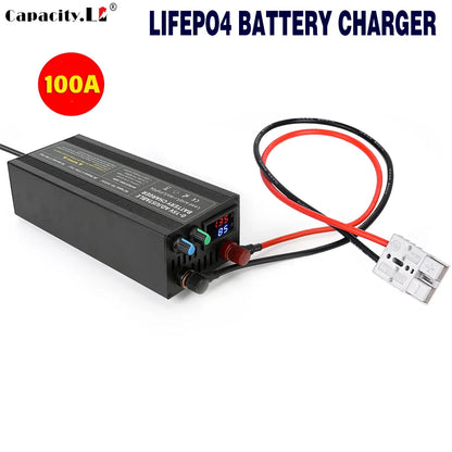 0-100V25A Lifepo4 Charger 24V48V64V72V Fast Charger Lithium Battery Charger 14.6V 100A 60A Battery Adapter Adjustable voltage