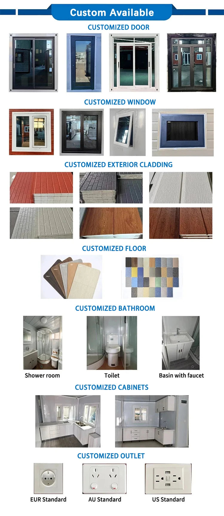 Prefabricated Container House Mobile Expand Container House Portable Small Family Modern Villa Family Waterproof Home Container