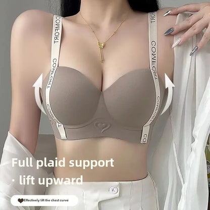 Push Up Bra for Small Breasts Seamless Lift Adjustable Bralette  Anti Sag Ringless Design Back Beauty Enhancer 24H Comfort