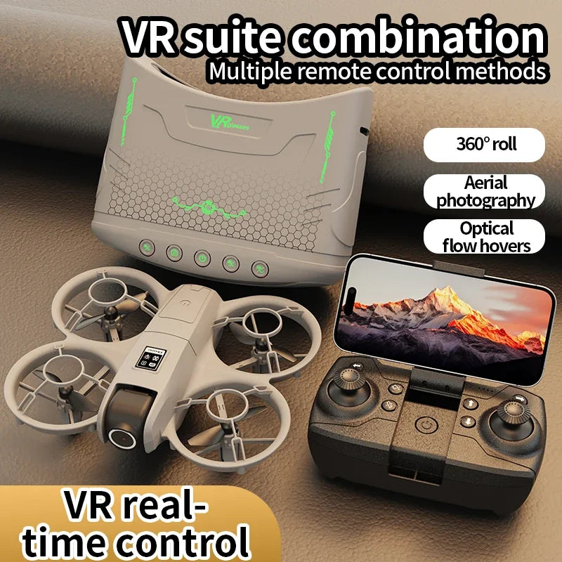 X228 Drone with VR Glasses 4K 2.4G WIFI Positioning Professional HD Aerial RC Plane HD Dual Camera Quadcopter Aerial Drones Toys