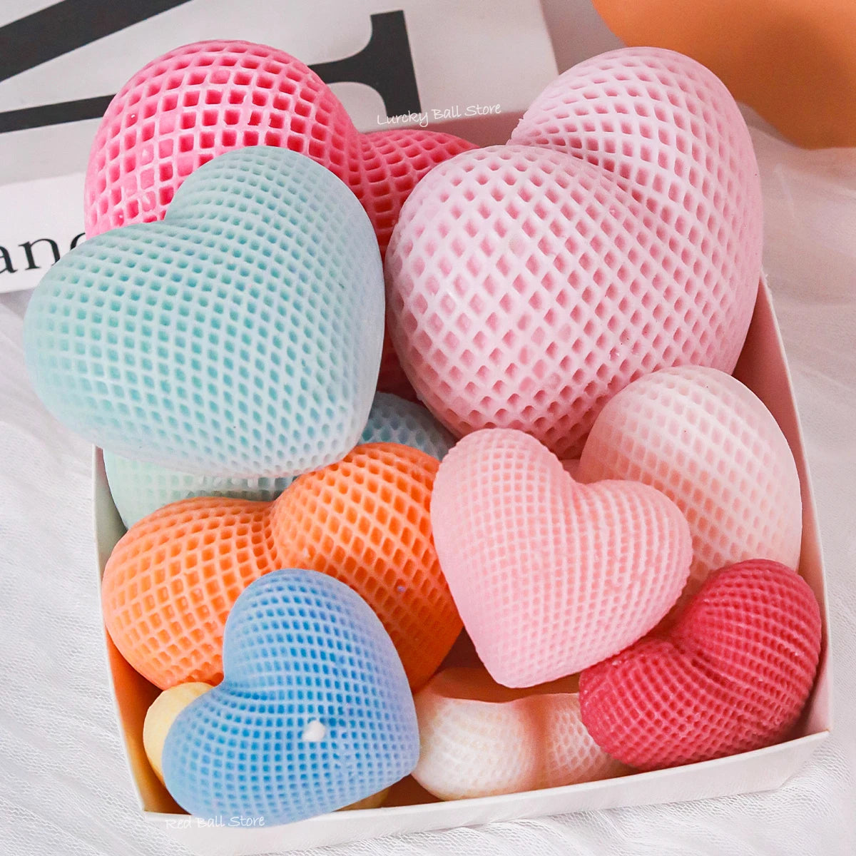 Love Silicone Mold Heart Soap Candle Making Supplies Mould Mousse Cake DIY Wedding Chocolate Baking Decor Valentine's Day Gifts