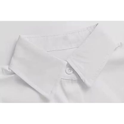 Autumn Women's Shirt Fashion Long Sleeve T-shirt Figure Print Loose Button Fashion Top Women's Polo Neck Long Sleeve T-shirt