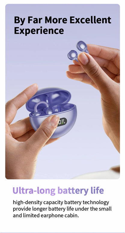 New Sport Earclip Wireless Headphone Bluetooth Earphone audífonos bluetooth inalámbrico Gaming LED Display for xiaomi huawei