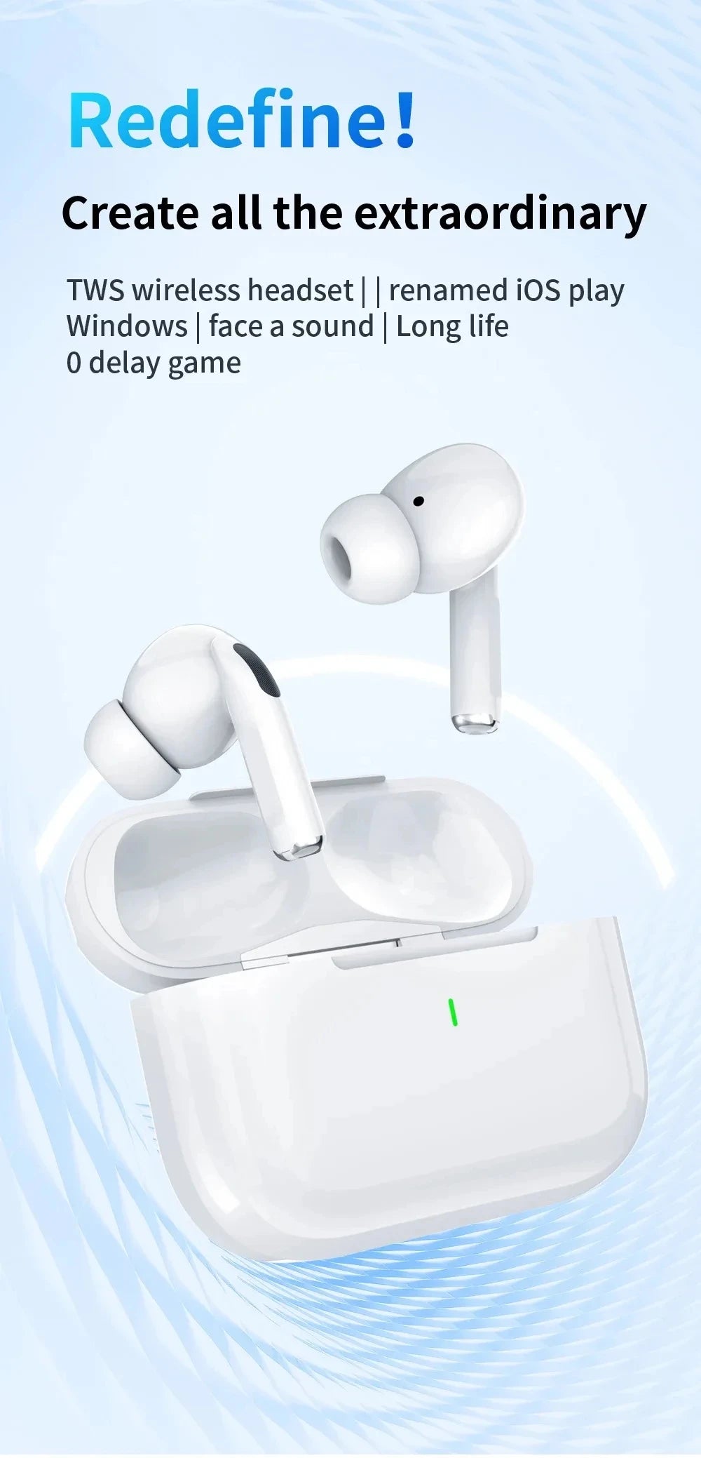 Air pro5 Earphones TWS Max Wireless Bluetooth In Ear Earbuds Sport Noise Cancelling Headset For iPhone Xiaomi Huawei Headphone