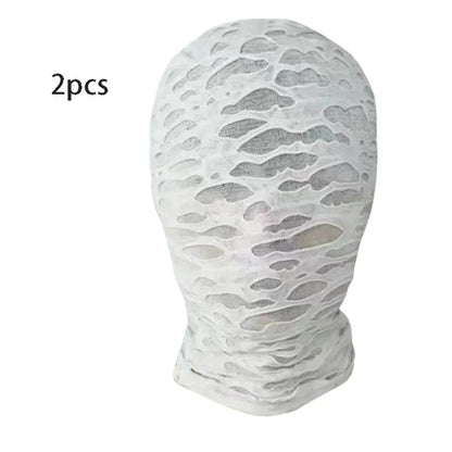 2pcs New Black Cosplay Full Mask Thin Adult Kids Hood Cosplay Prop Halloween Costumes Breathable Cosplay Head Cover