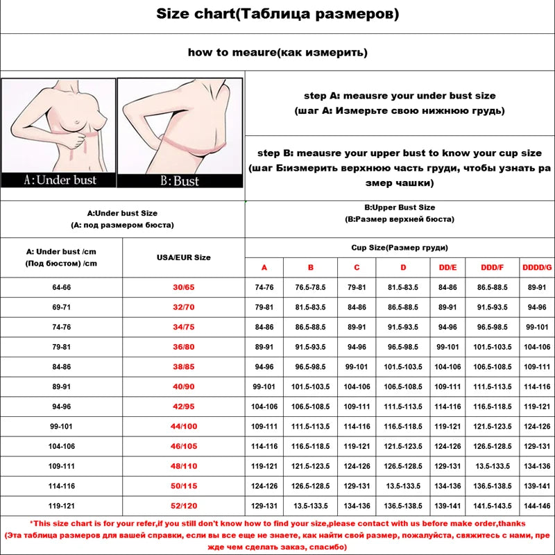 Red Lifting Small Breasts Gathered To Show Large Upper Support Without Steel Rings and Comfortable and Traceless Bra