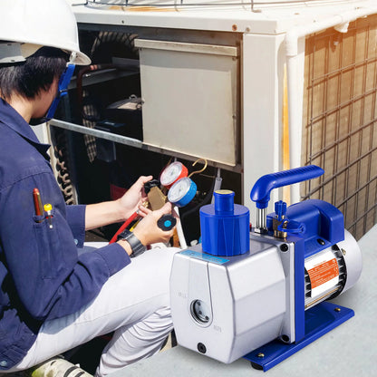 SucceBuy Vacuum Pump 7 CFM 1/3 HP Single Stage for R12 R22 R134a R410a Systems 5PA Vacuum Refrigerant  for Automobile Reparation