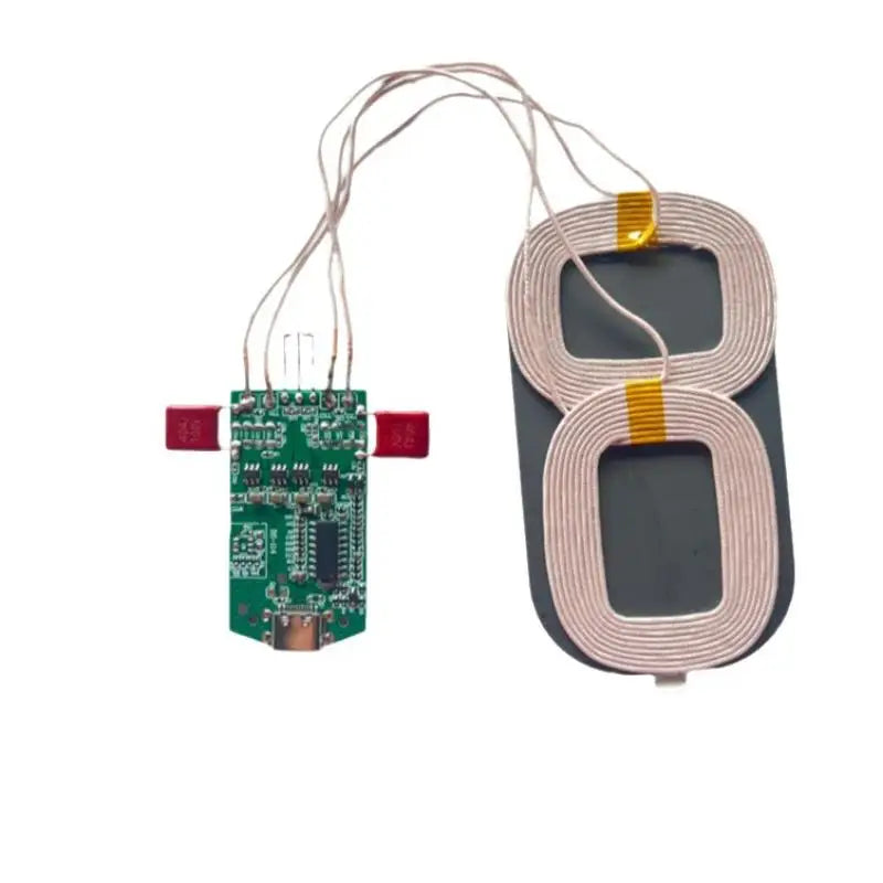 15W Wireless Charger Dual Coil Type-C Interface PCBA Module Convenient for Home And Car Use