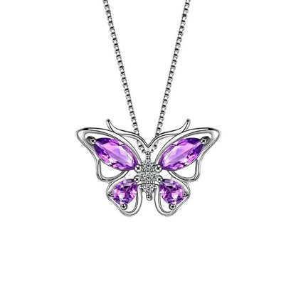 Red Rose Flower Gift Box with Heart-Shaped Lucky Stone Pendant Necklace,for Mom, Wife - Mother's Day, Valentine's Day, Birthday