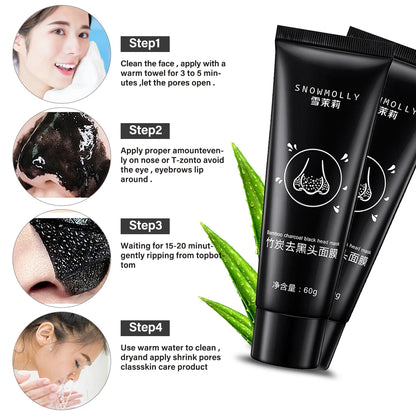 Blackhead Remover Face Mask Cream Oil-Control Nose Black Dots Peel Off Mask Acne Deep Cleansing Cosmetics for Women Skin Care