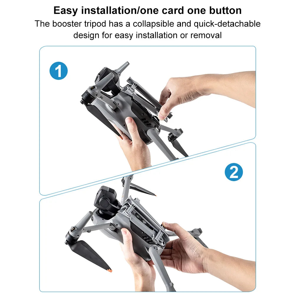 Landing Gear Foldable Extended Leg Protector Heighten Quick Release Extender Legs Feet Landing Legs Stand for DJI Air 3S/Air 3