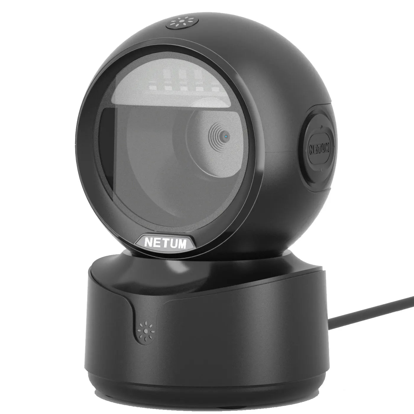 Scanner de codes-barres de bureau NETUM A5 2D, omnidirectionnel, mains libres, filaire USB, grand format, lecture de codes-barres 1D et QR sur écran