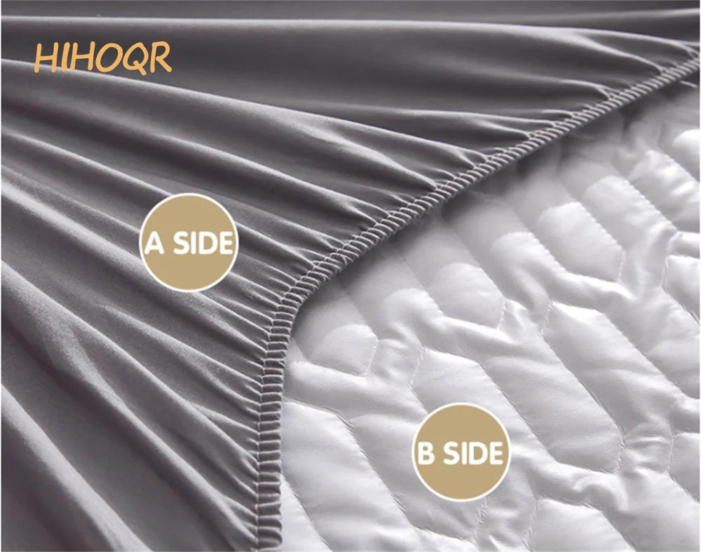 Waterproof Thicken Mattress Pad Protector Skin-Friendly Durable Fitted Sheet Bed Cover Latex Mat Cover 120x200 150x200 180x200