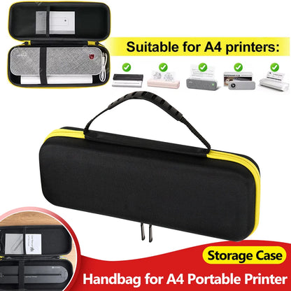 Mini Portable A4 Printer Handbag Storage Case Made Of EVA Large Capacity for A40 Tattoo Printer Peripage Travelling Carry Bag