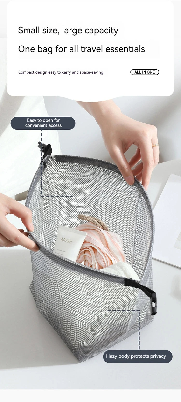 Large Capacity Waterproof Storage Bag Buggy Bag Travel Makeup Portable Storage Bag Outdoor Fitness Clothing Swimming Wash Bag