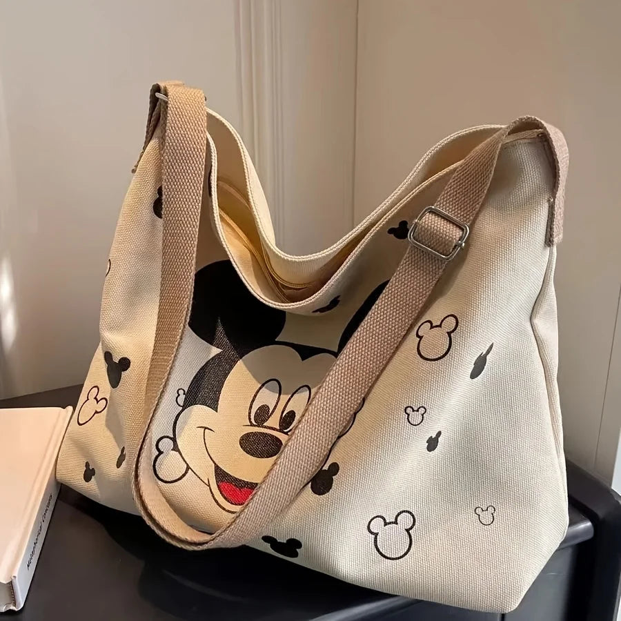 Cute Mickey Bag Ladies and Students with Tote Shoulder Handbag Large Capacity Academic Travel Beach Vacation Storage Gift Ideas