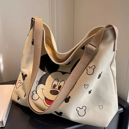 Cute Mickey Bag Ladies and Students with Tote Shoulder Handbag Large Capacity Academic Travel Beach Vacation Storage Gift Ideas