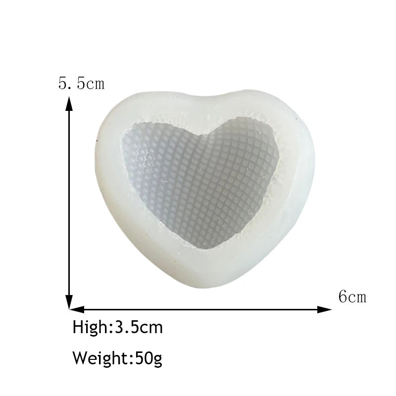Love Silicone Mold Heart Soap Candle Making Supplies Mould Mousse Cake DIY Wedding Chocolate Baking Decor Valentine's Day Gifts