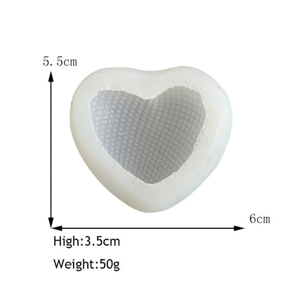 Love Silicone Mold Heart Soap Candle Making Supplies Mould Mousse Cake DIY Wedding Chocolate Baking Decor Valentine's Day Gifts