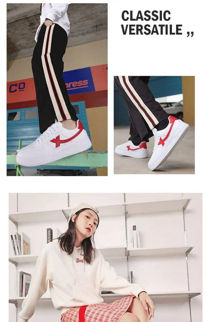 Xtep Skateboarding Shoes Non-Slip Wear-Resistant Casual White Couple Skate Sneakers Male Female Luxury Brand Shoes 881219319851