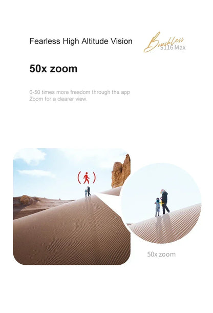 S116 MAX FPV Drone Triple Battery Dual 8K HD Cameras Optical Flow Positioning WIFI Real-Time Transmission 360° Smart Avoidance