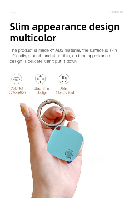 HOMEFISH Mini Bluetooth 5.0 Tracker AntiLost Device Round Pet Kids Bag Wallet Tracking Smart Finder Locator
