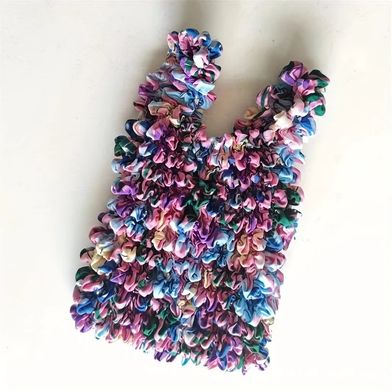 Magic Shopping Bag, Expandable Pleated Handbag, Large Capacity Shopping Bag Suitable for Travel and Shopping