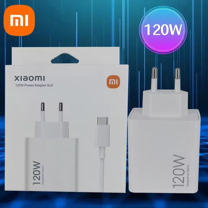 Chargeur Xiaomi 120 W d'origine, charge rapide turbo, adaptateur Hypercharge Gan pour Redmi Note 11, 12, 13, 14 Pro Plus 5G et Mi 14, 13, 13T (câble inclus)