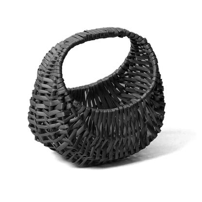 Panier à fleurs tressé en osier, panier à fleurs à faire soi-même, panier de pique-nique en rotin, panier de rangement, accessoires photo, panier cadeau de Noël