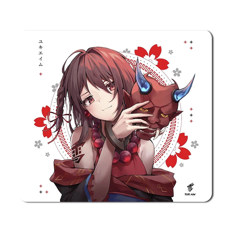 Skypad SORA YUME Glass Gaming Mouse Pad 260x210mm Smooth Frosted Surface Customize Mat FPS Office Esports Game Glass Mouse Pads