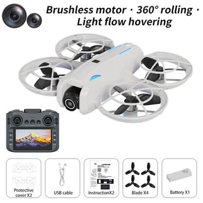 New L105 PRO Drone 8K HD Dual Camera Brushless Optical flow Positioning UAV LCD Remote Control Quadcopter Children Toy Gifts