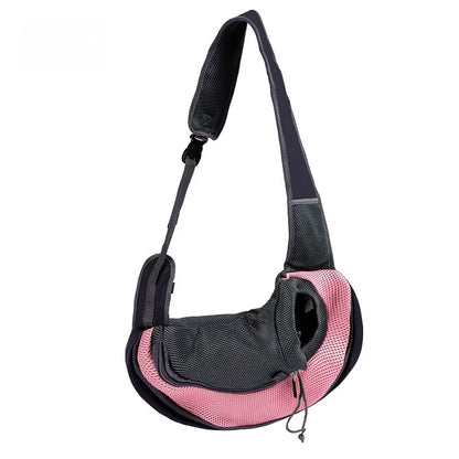 Pet backpack, portable shoulder bag for travel, hands-free outdoor crossbody bag suitable for cat and dog pet supplies